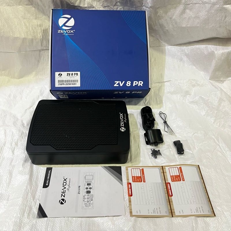Subwoofer Kolong Aktif 8 Inch Zevox ZV 8 PR / Subwoofer Kolong Mobil
