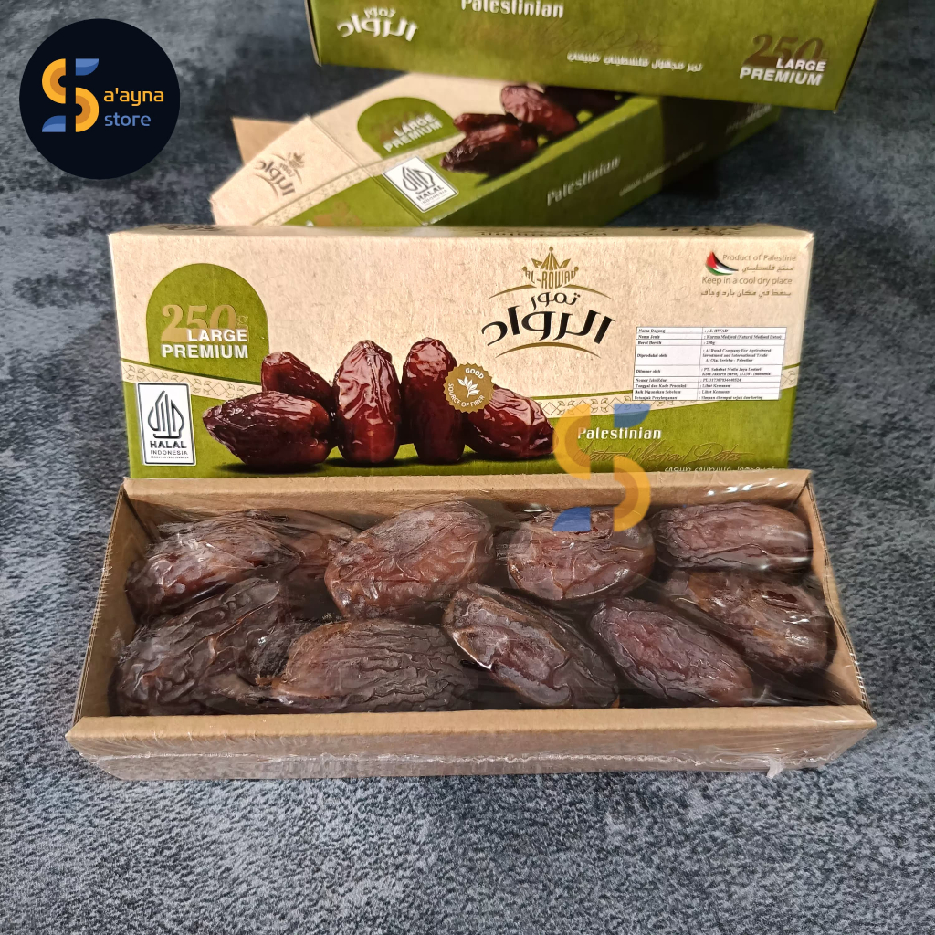

Kurma Medjoul Palestina 250gr Premium Grade A Medjool Date Medjol - Ukuran Medium Mejol