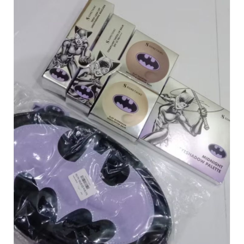 Somethinc Batman Pouch Eyeshadow Contour Sculptor Mascara Ceraplump Cermin Handheld Mirror Hat Limit