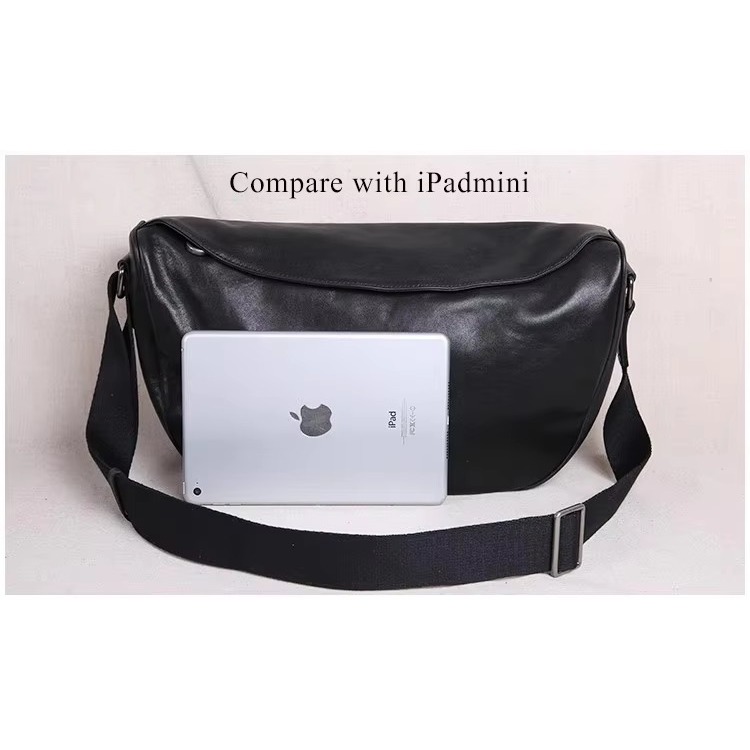 Tas Selempang Bahu Tunggal/Tas Selempang pria Kulit Sapi Asli Garutan