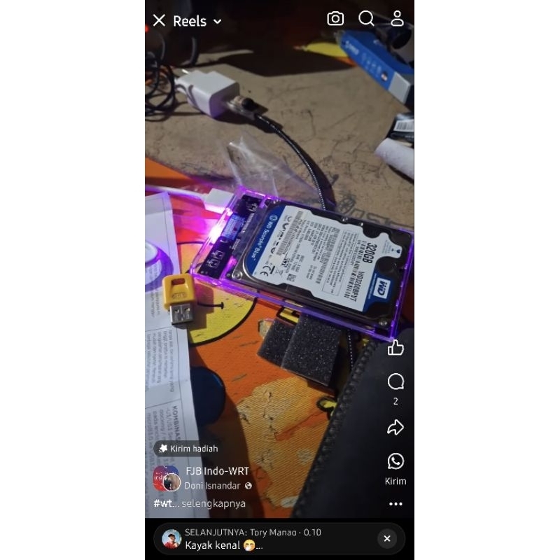 hdd exsplosure 320 Gb copotan laptop acer.