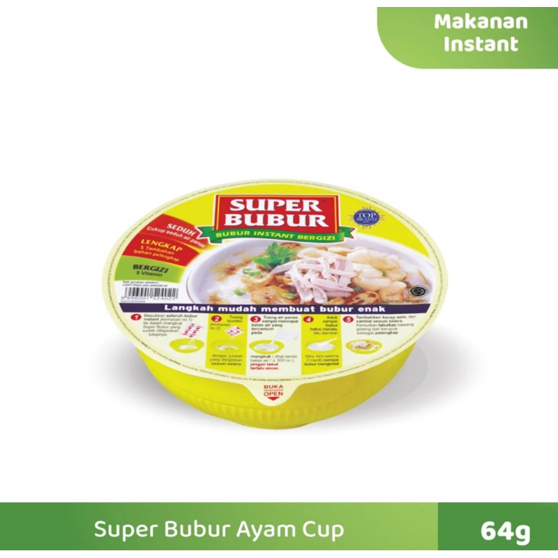 

Super Bubur Ayam Cup @ 64 Gram