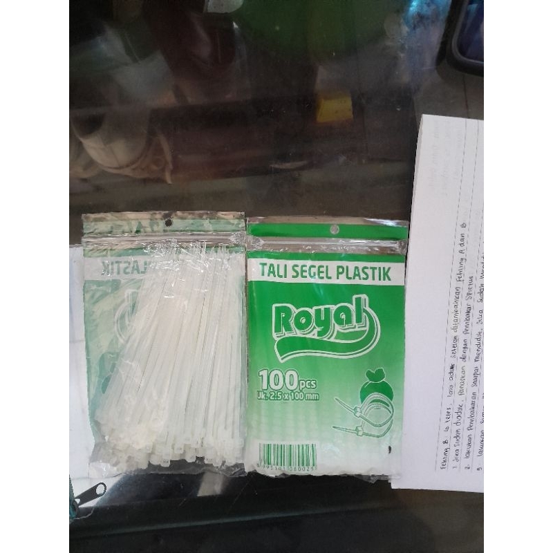 

Tali Segel Kabel Ties Royal Putih isi 100 Pcs