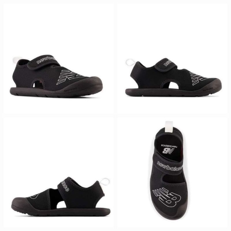 SALEEE 100% Original New Balance Kids CRSR Hook And Loop Black Sandals Kode Artikel : NEWYOCRSRAA