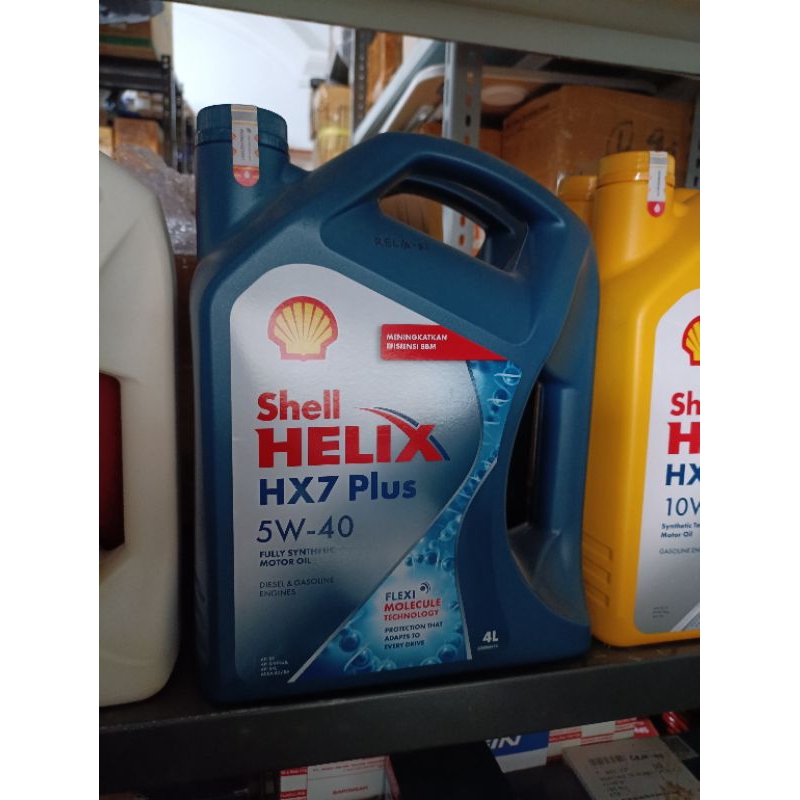oli shell HX7 5W-40 4Liter BENSIN & DIESEL
