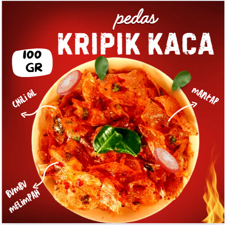 

keripik kaca EXTRA pedas daun jeruk 100 gram