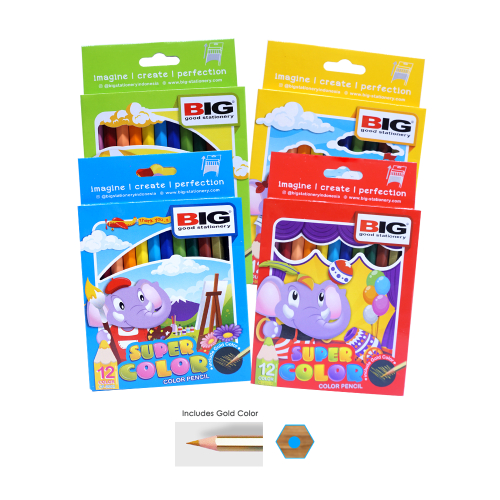 

BIG PENSIL WARNA CP-5002 12 WARNA PENDEK