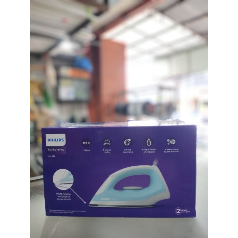PHILIPS SETRIKA KERING SERI 500 DST 0510 WARNA HIJAU