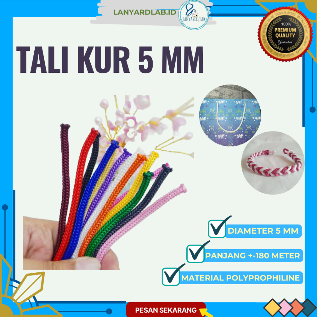 

Tali Kur Warna Warni 5 mm Per 900 gr
