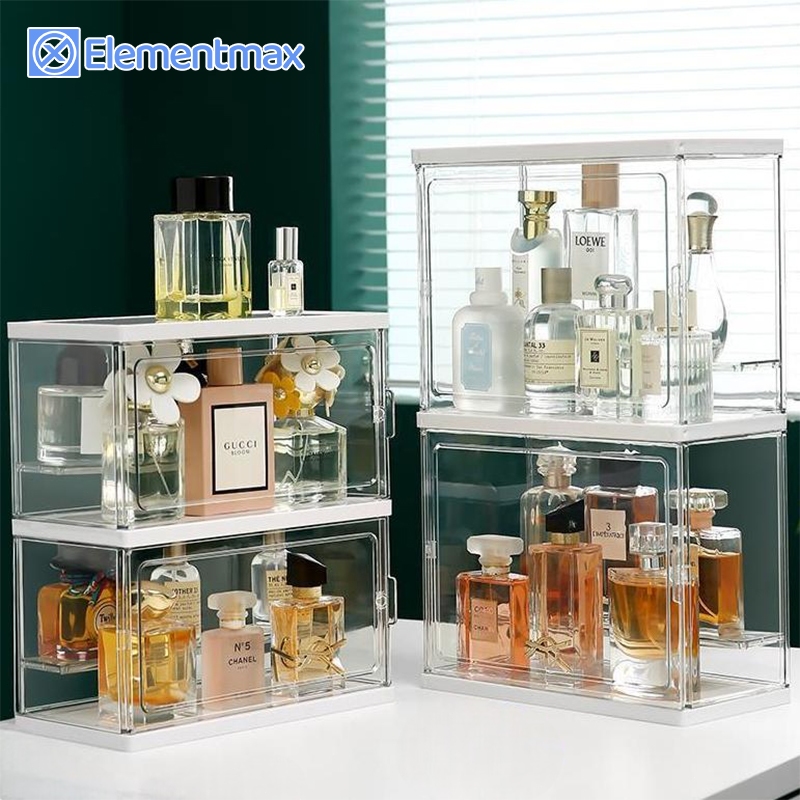 Elementmax Rak Parfum Acrylic / Rak Penyimpanan Parfum / Rak Organizer Acrylic Besar / Rak Acrylic P