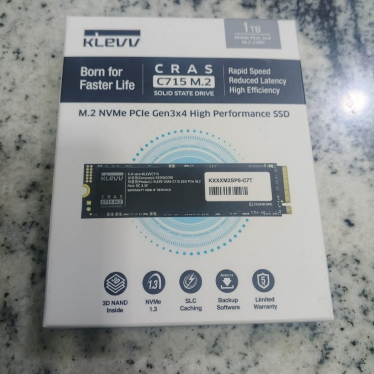 KLEVV SSD CRAS C710 1TB M.2 2280 NVMe PCle Gen3 x4