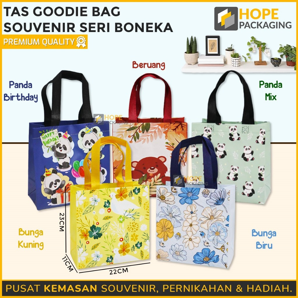 

Tas Goodie Bag Seri Boneka/Size M/Tas Ulang Tahun Anak/Tas Souvenir
