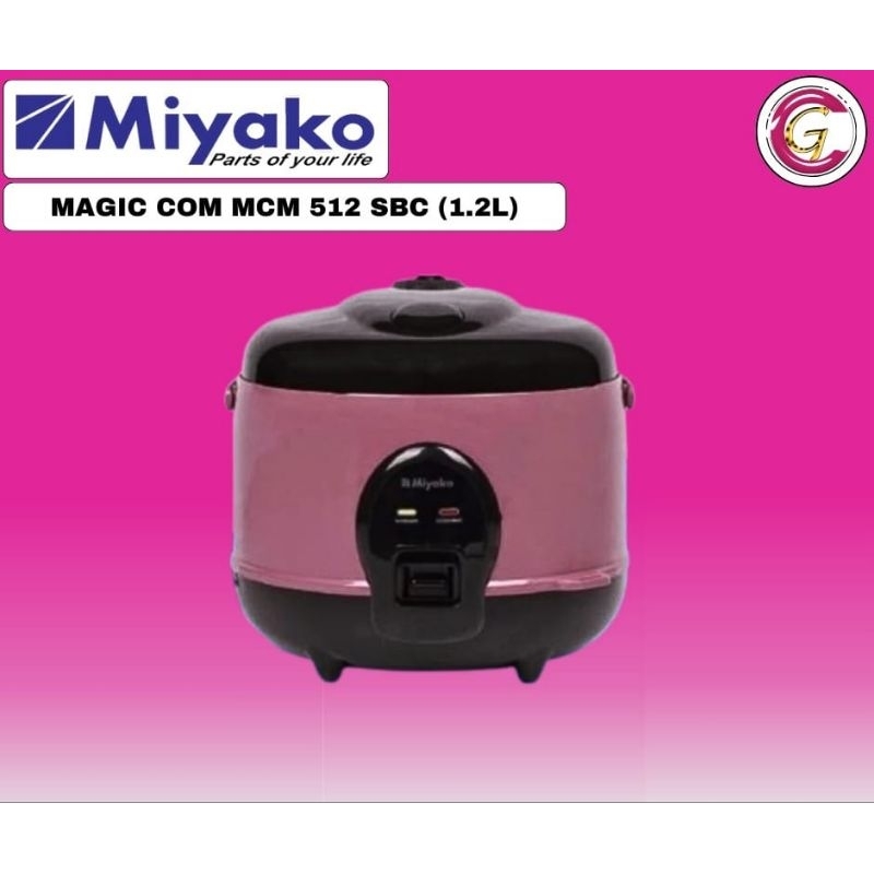 Magic Com Miyako 1,2liter MCM 512 SBC