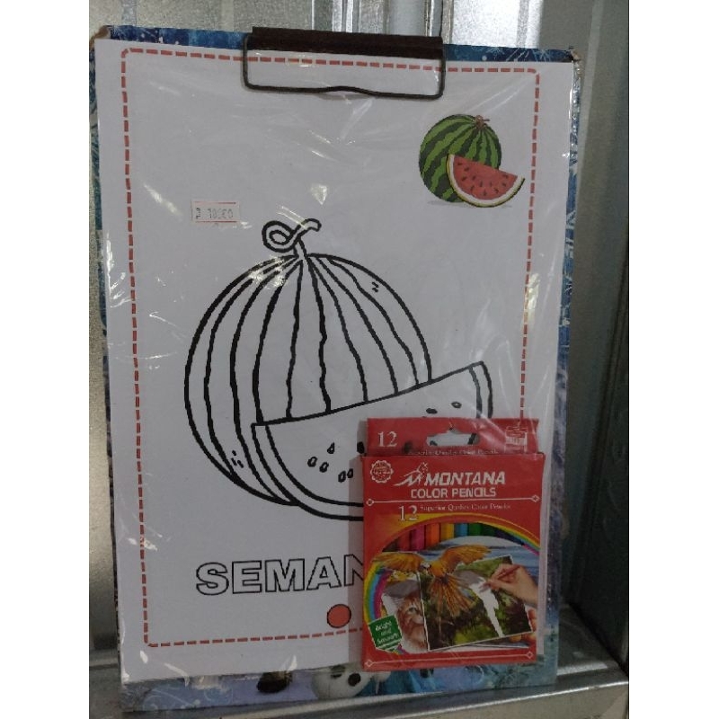 

paket edukasi mewarnai + spidol/pensil warna