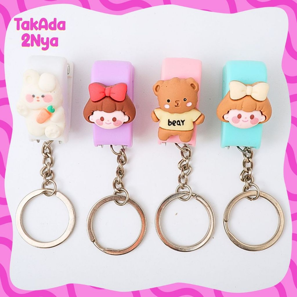 

Stapler No.10 Mini Karakter Keychain Hiasan Tas Gantung Hiasan Aksesoris Pengokot Jegrekan Boneka