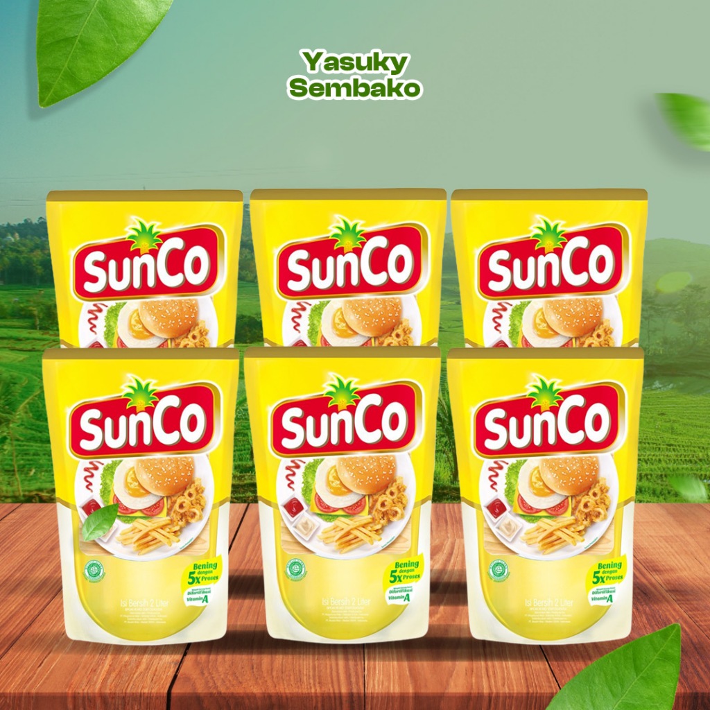 

PROMO TERLARIS MINYAK GORENG SUNCO 2 LITER - ISI 6