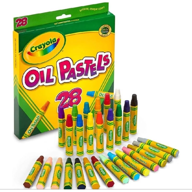 

CRAYOLA OIL PASTELS 28 WARNA NONTOXIC CRAYON ANAK MEWARNAI ORIGINAL