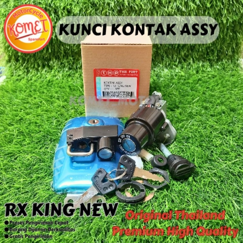 [KOMET] KUNCI KONTAK SET + TUTUP TANGKI "GRADE PREMIUM" RX KING NEW/RX KING KOBRA (THP)