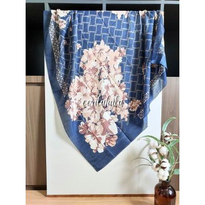 Hijab Scarf Motif Bunga Modern Voal Laser Cut