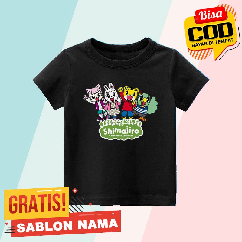 Kaos Anak Shimajiro / Baju Anak Laki Laki & Perempuan Shimajiro