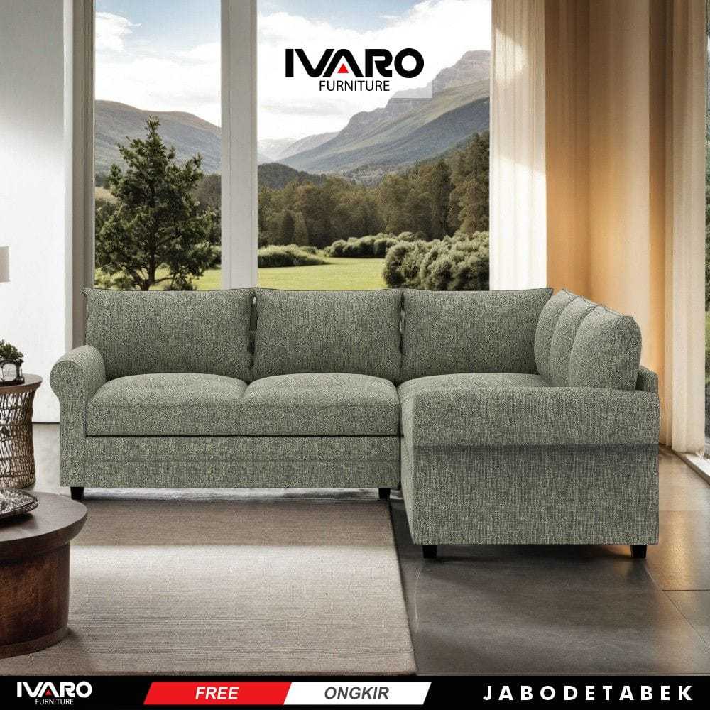 Sofa L /Sofa Sudut/Sofa L Minimalis/Kursi L /Sofa Tamu Roma Ivaro