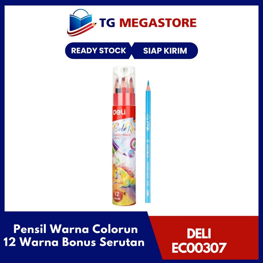 

Pensil Warna DELI 12 Warna Bonus Serutan - EC00307