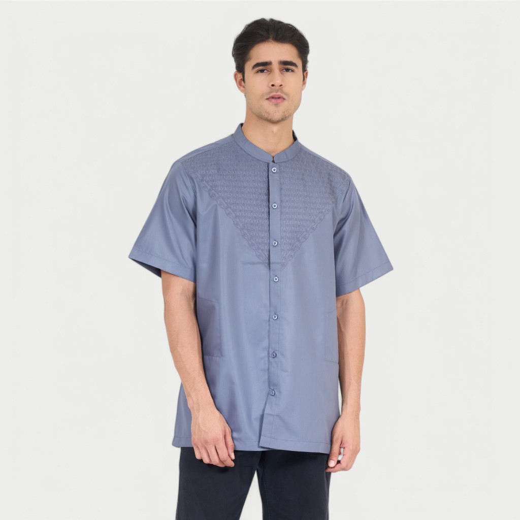 Preview By Itang Yunasz / Koko Preview / Preview Lengan Pendek / Koko All Varian Grey Limited #1