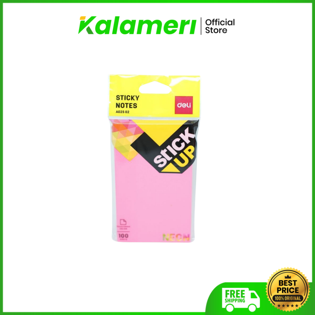 

KALAMERI - Deli Sticky Note Medium 100 Sheets - Sticky Note 76x126mm 100 Lembar