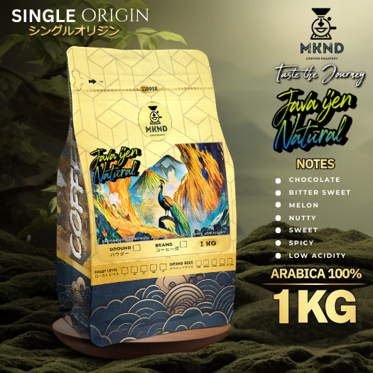 

MKND COFFEE ROASTERY - Arabika Java Ijen Natural 1Kg Singgel Origin | Manuwal Brew | Medium Roast