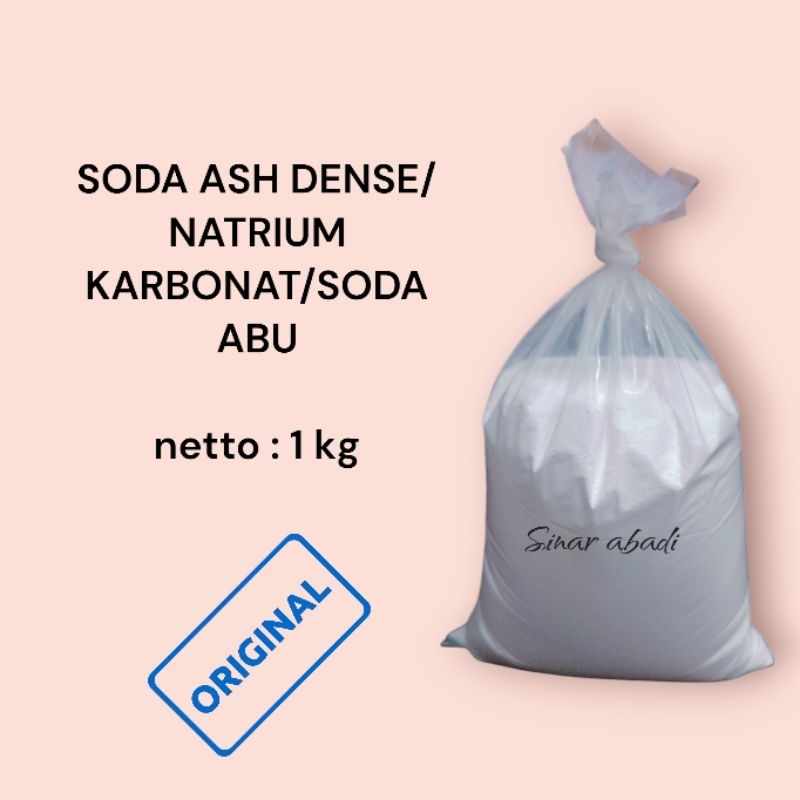 

SODA ASH DENSE/NATRIUM KARBONAT/SODA ABU @1kg