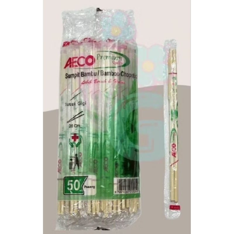 SUMPIT BAMBU 1 PACK 50 PASANG Aeco