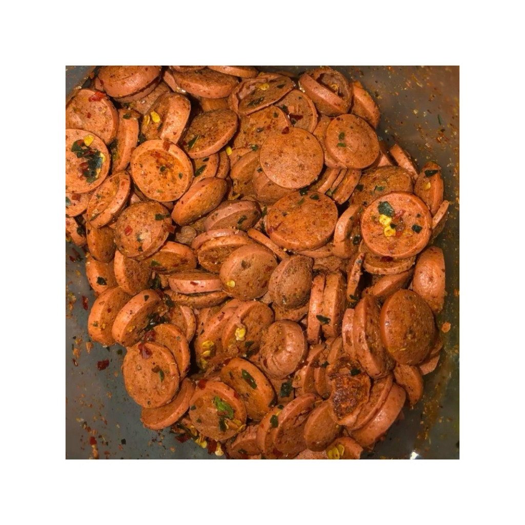 

Cemilan Keripik Sosis Goreng Renyah Bumbu Rempah Pedas Gurih Daun Jeruk Kemasan 200 Gram Sosis Ayam Camilan Viral Keripik Cemilan Sosis Enak Pedas