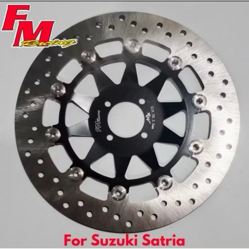 DISC DEPAN FM RACING SUZUKI SATRIA 2 TAK HIU LUMBA LSCM UKURAN 300MM ORIGINAL FM RACING