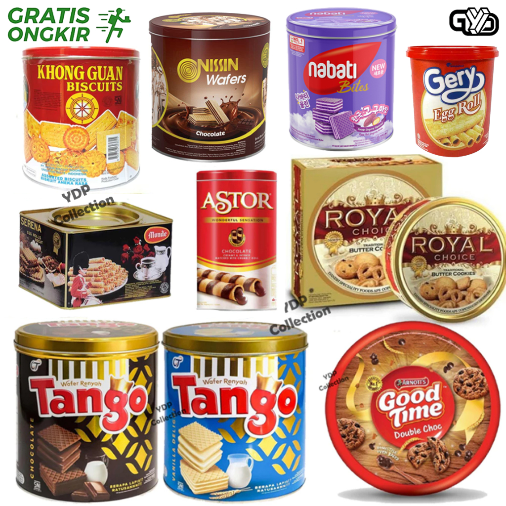 

Wafer Tango Kaleng Vanilla Delight 270 gr dan Royal Chocolate 270gr