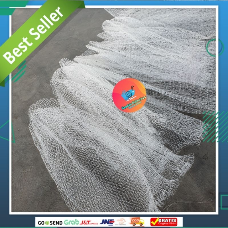 Serok ikan rajutan tangan jaring ikan rajut seser rajut murah