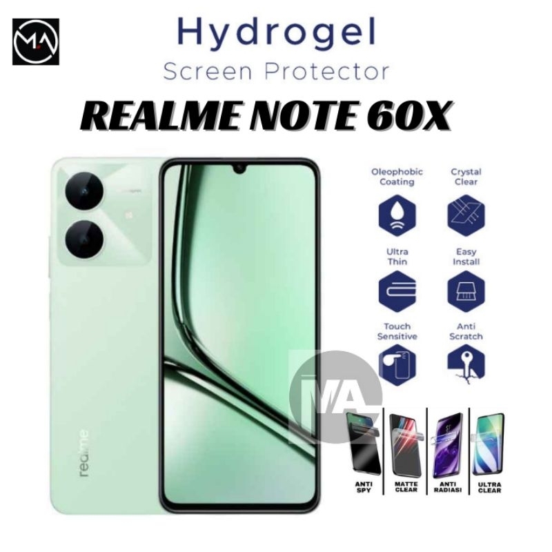 Anti Gores Hydrogel Infinix Note 60x Bening Clear Blue Matte Spy Privacy Pelindung Layar