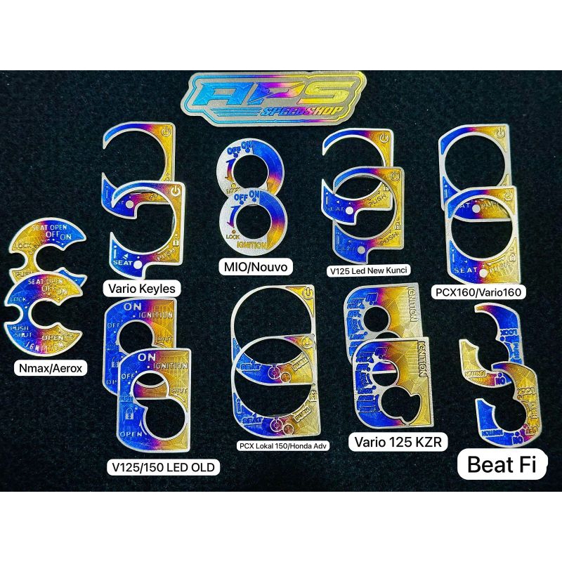 Emblem Kunci Kontak Titanium Vario 125 150 PCX 150 PCX 160 Yamaha Vario 125 Kzr BeatFi Mio Nouvo Ori