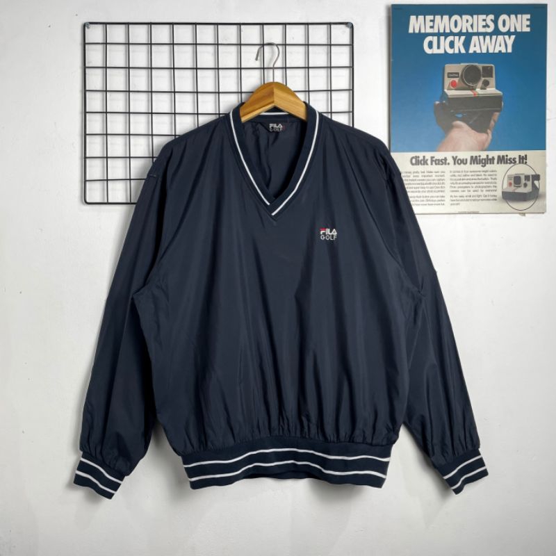 JAKET FILA GOLF BASEBALL, SECOND ORIGINAL WINDBREAKER FILA, JAKET PARASUT FILA