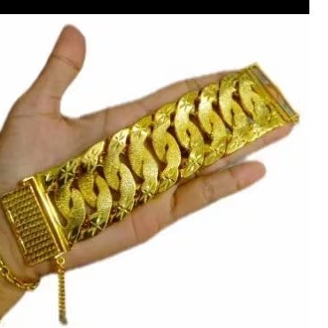 Gelang sisik naga 4 cm kuningan