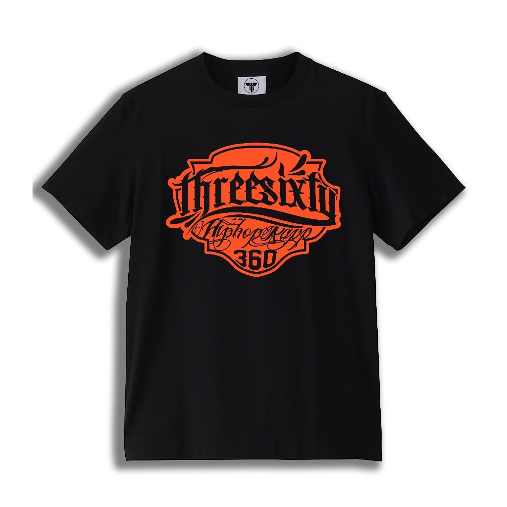 T-shirt Threesixty Skatepunk _360 - Orange | Kaos Band Threesixty Skatepunk Premium