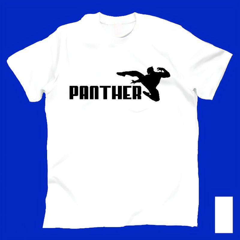 Kaos Baju Tshirt Custom Pria Wanita Cowok Cewek Unisex Anak Laki Laki Perempuan Custom Black Panther