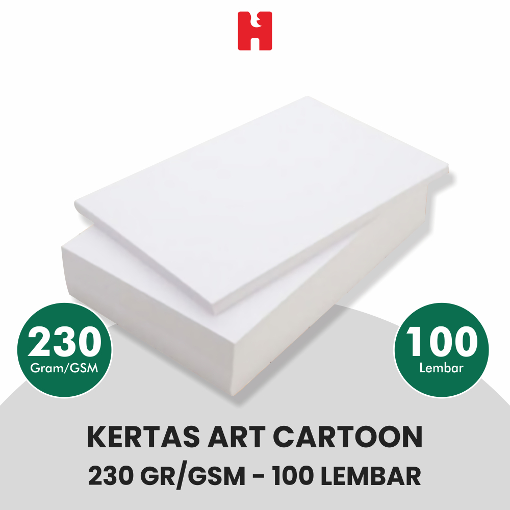 

Kertas Art Carton/Art Cartoon 230 GSM/Gramasi - Isi 100 Lembar