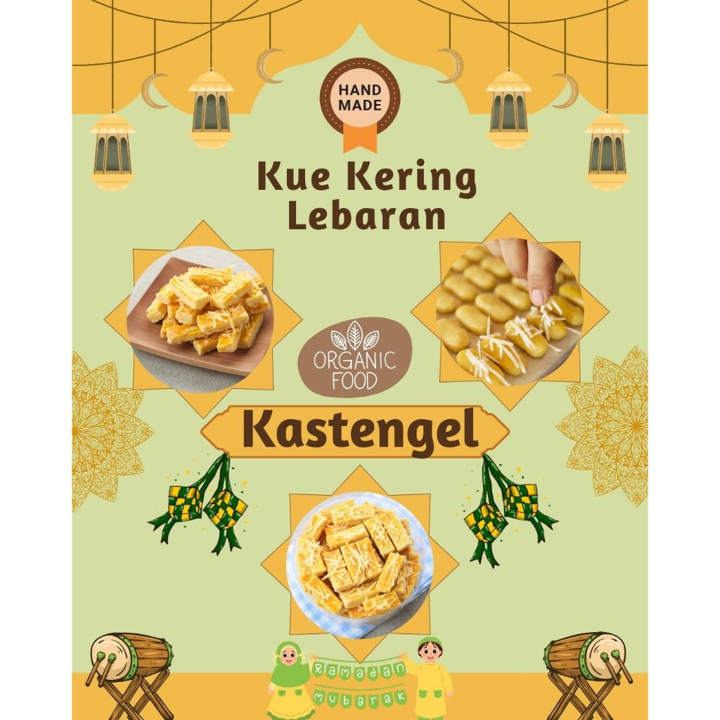 

KUE KERING KASTENGEL KEJU HOME MADE JAR 600ML BAHAN PREMIUM