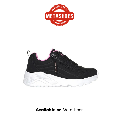 Sepatu Lifestyle Uno Lite - Eazy Zip Girl's Lifestyle Shoes - Black Original