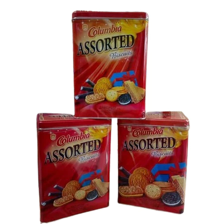 Biskuit Kaleng Columbia Exclusive Assorted 750Gr (Isi 6 Kaleng)