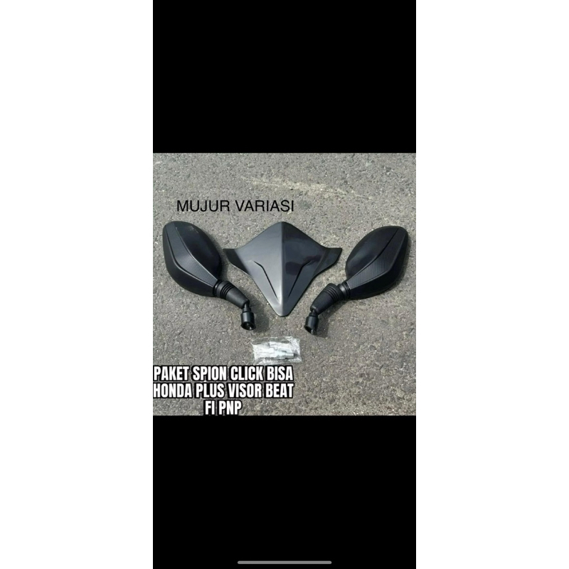 PAKET-VISOR BEAT FI ESP PLUS SPION CLICK HONDA PNP