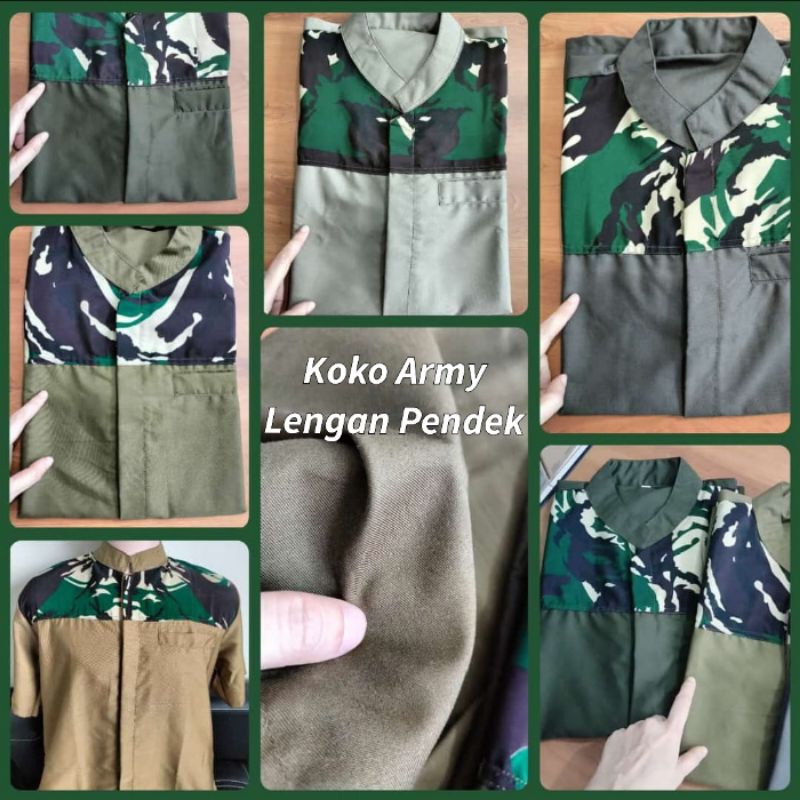 Baju Koko Army Loreng TNI