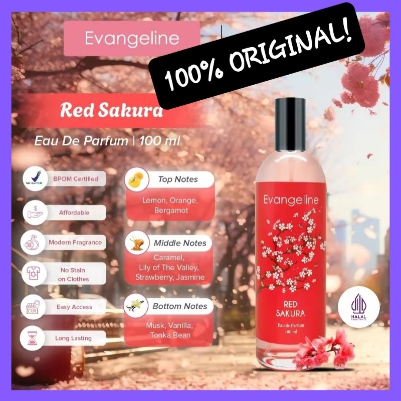 Evangeline - Sakura Red Sakura Eau De Parfum 100ml