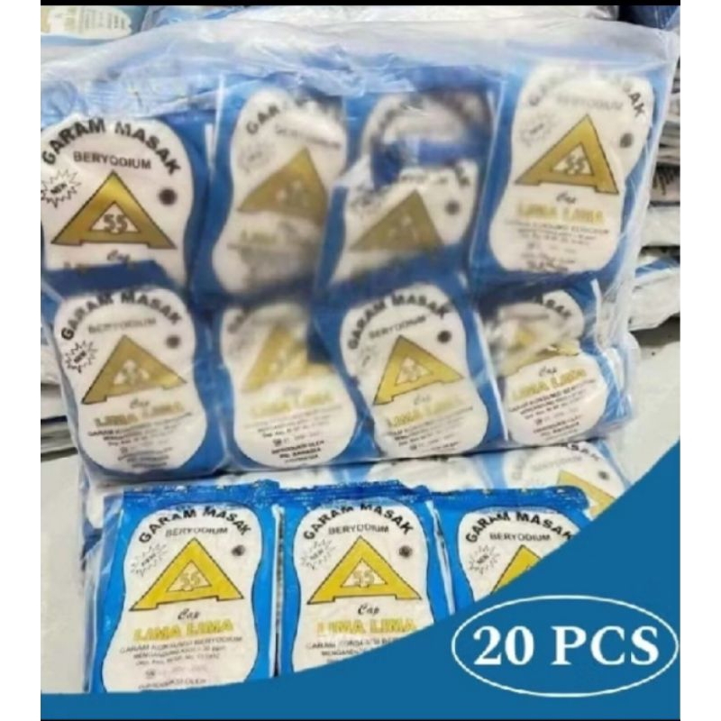 

GARAM MASAK BERYODIUM BERKUALITAS MURAH 20 PC