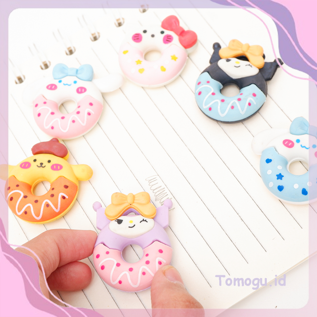

Penghapus Sanrio Donat Eraser Kuromi Hapusan Pensil Stip Setip My Melody Hello Kitty Cinnamorol